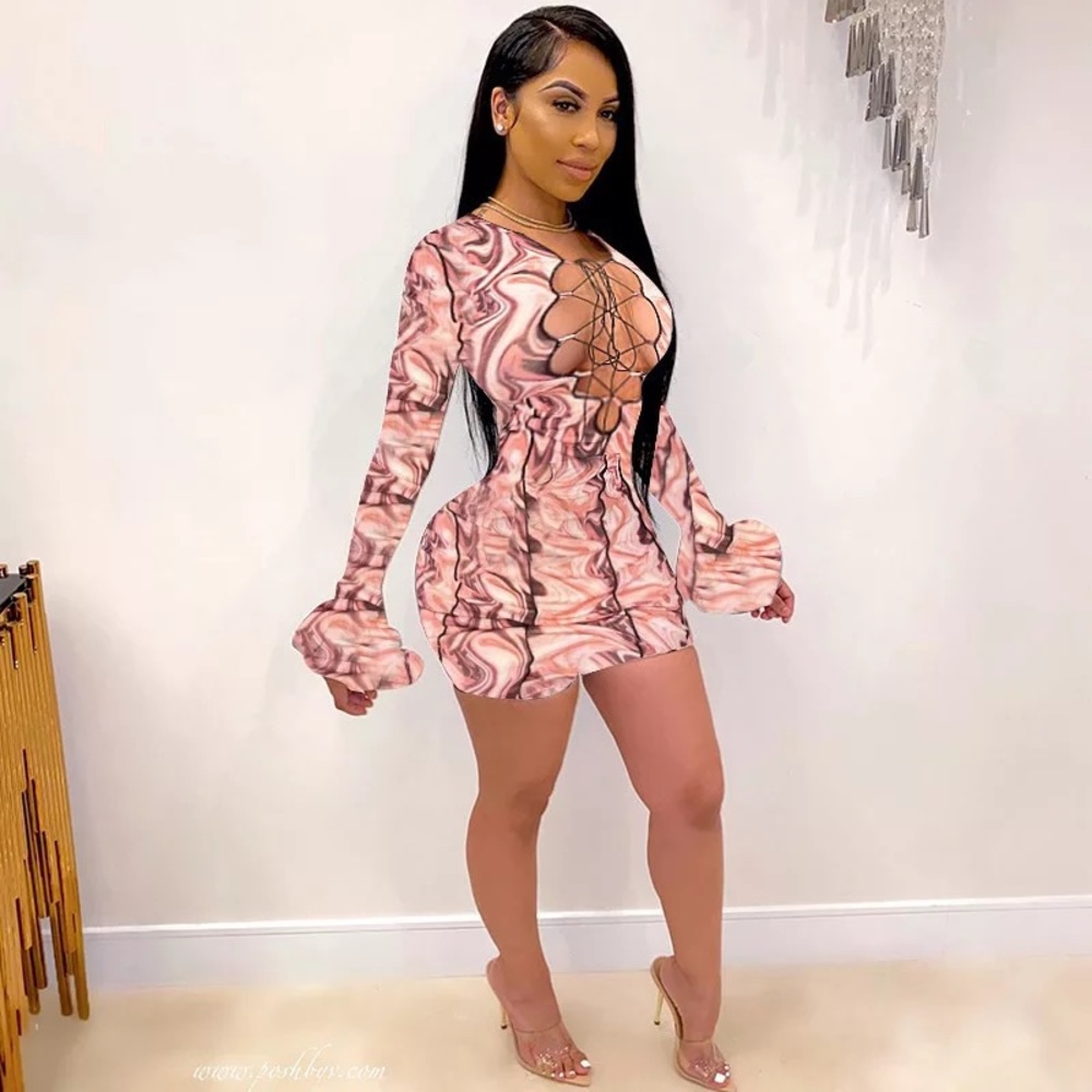 Ocean Breeze Pink Dress, customers review pictures Small-Large available